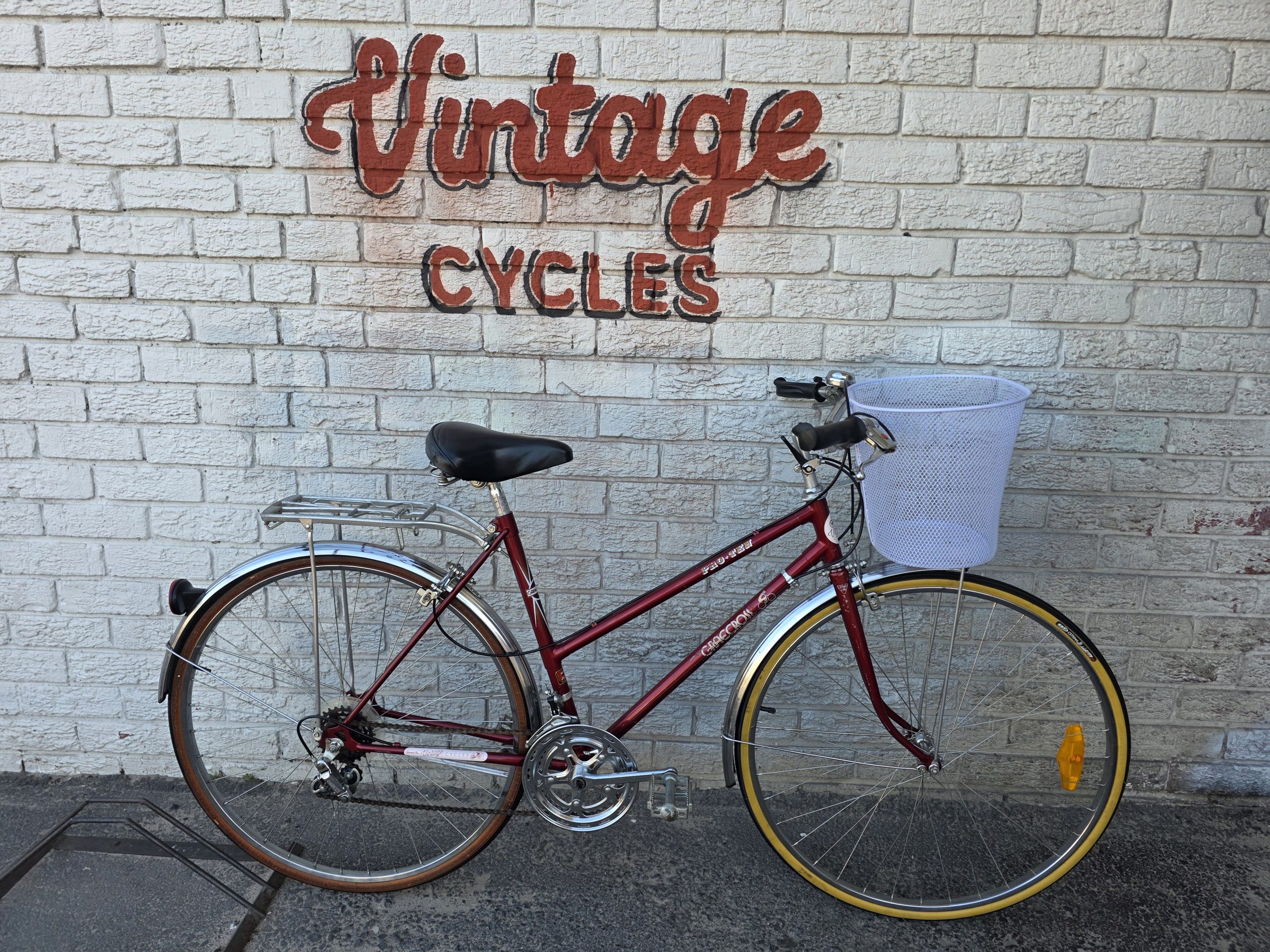 Imported Pre-Owned 1980s Vintage Graecross Top-Ten 10 Speed Commuter